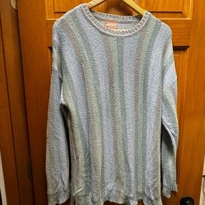 SHOW ME YOUR MUMU TRUE BLUE STRIPE ATLAS SWEATER